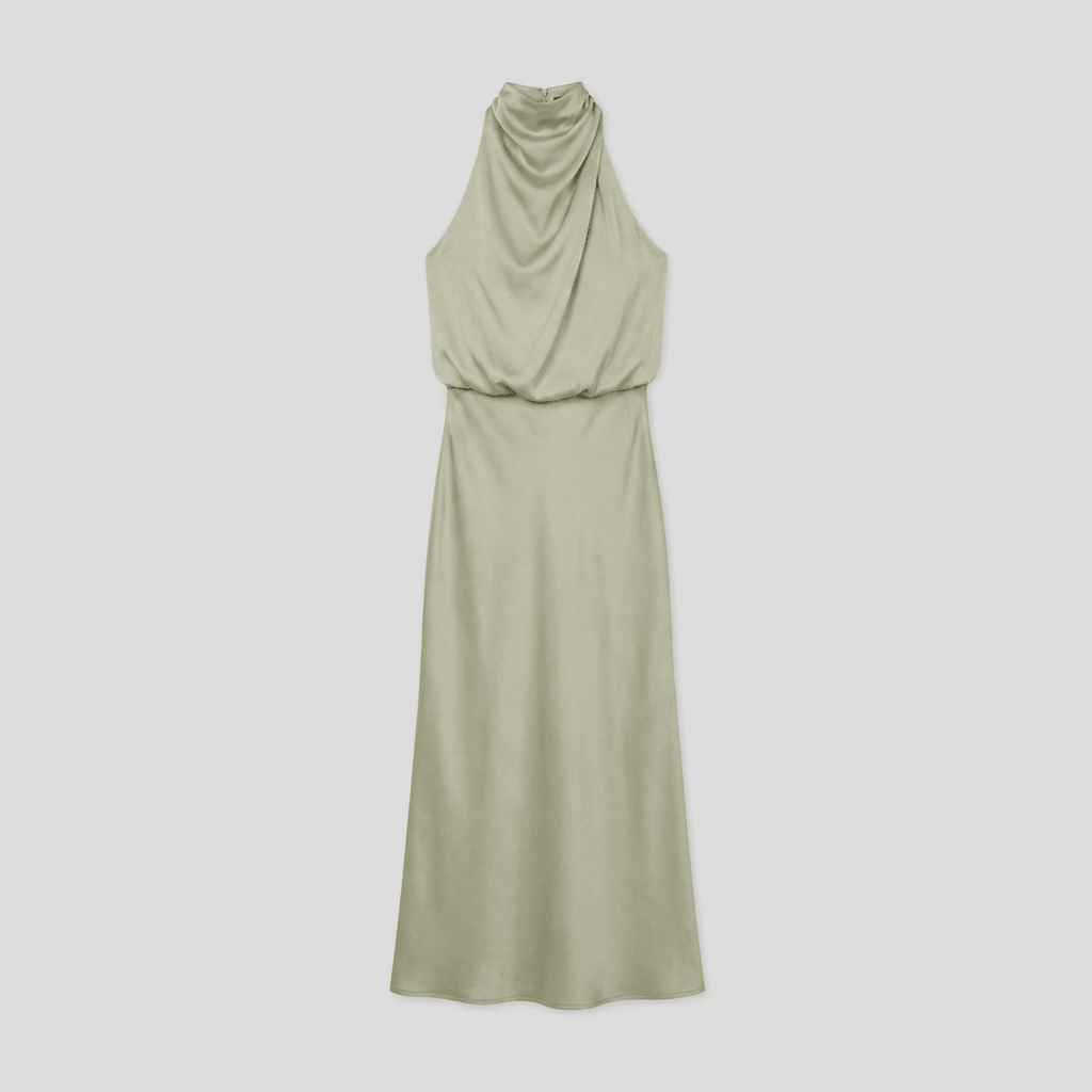 Sabrielle | Satin Halter Women's Party Dress