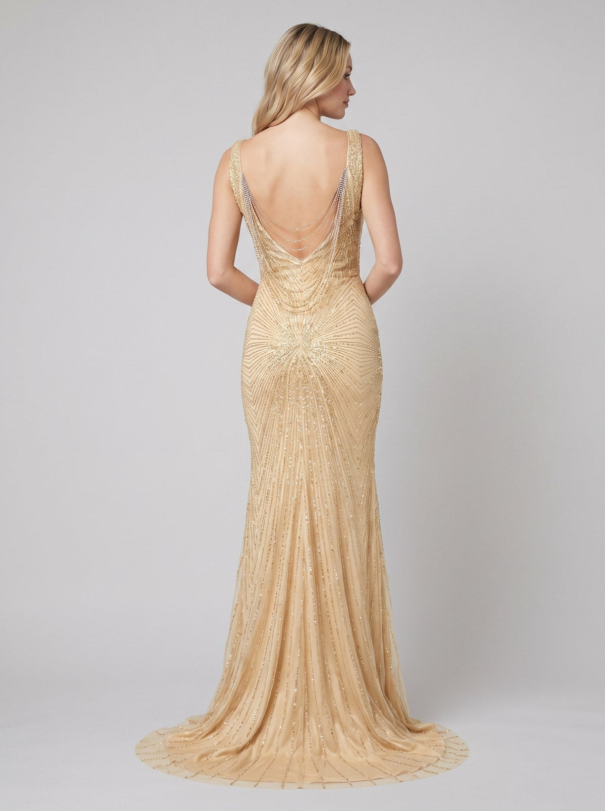 Isadora | Beaded Fit-and-Flare Women's Party Dress