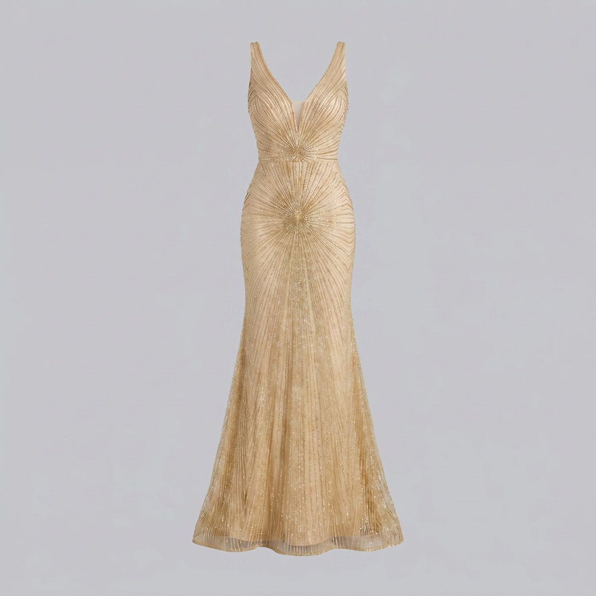 Isadora | Beaded Fit-and-Flare Women's Party Dress