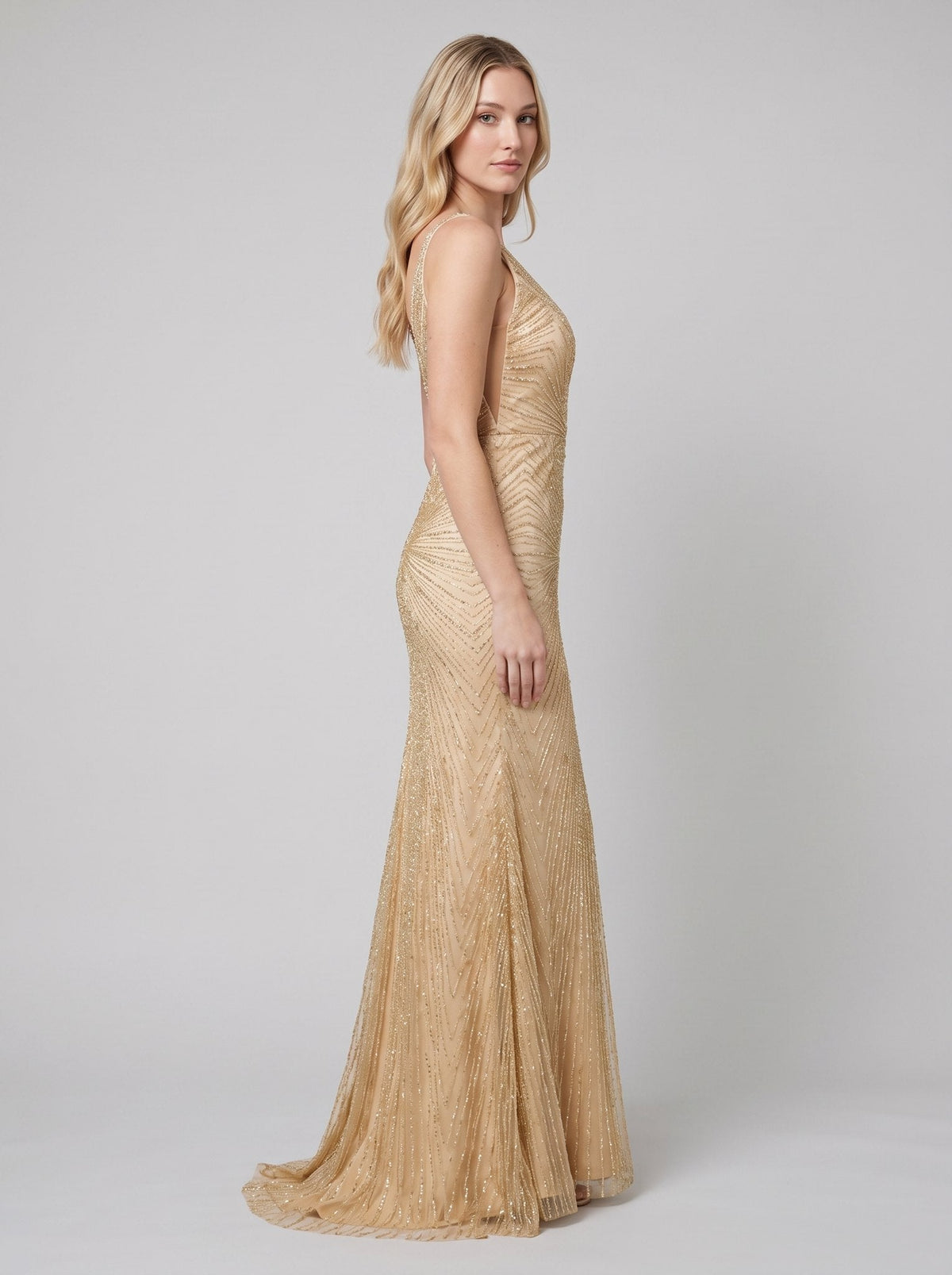 Isadora | Beaded Fit-and-Flare Women's Party Dress