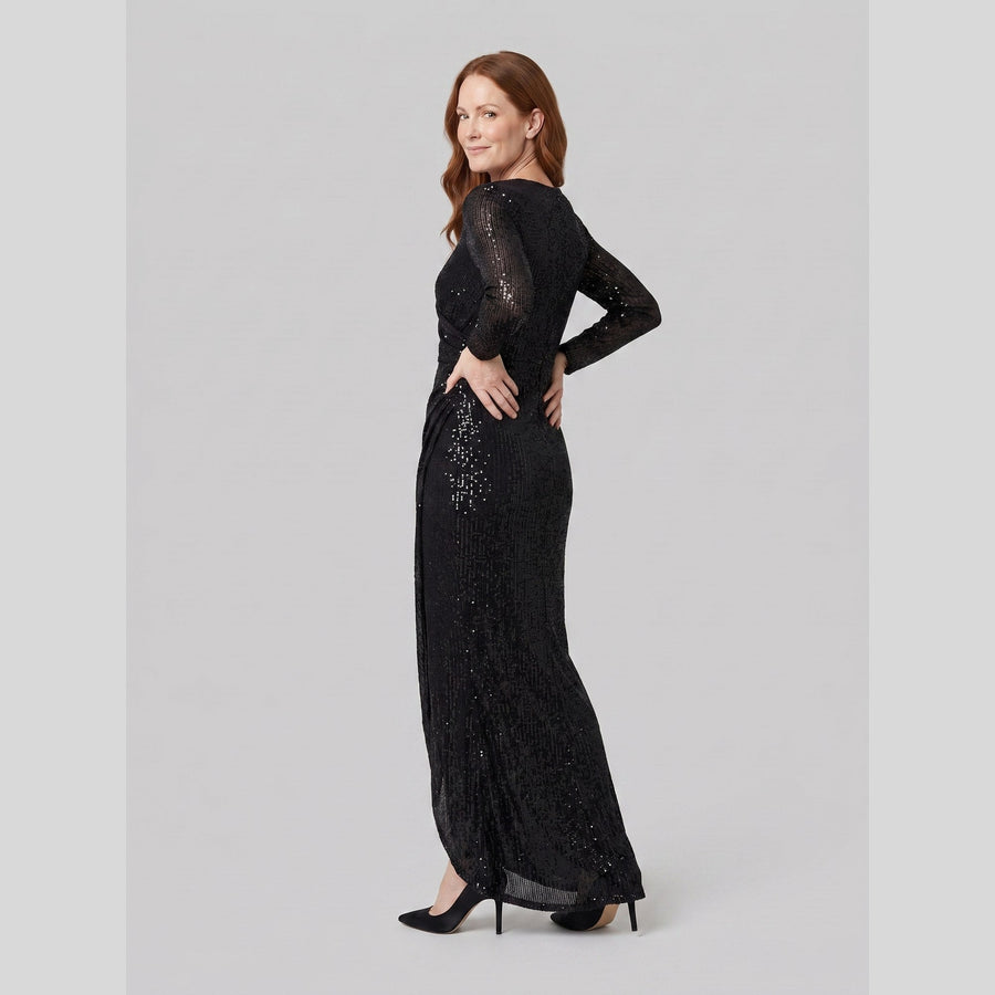 Henriette | Burgundy Sequin Women's Party Dress