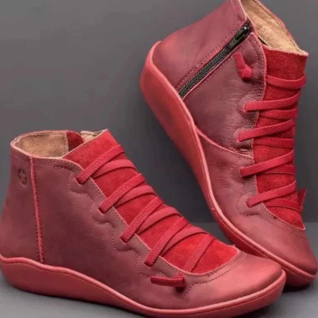 Tara | Casual Lace-Up Ankle Boots