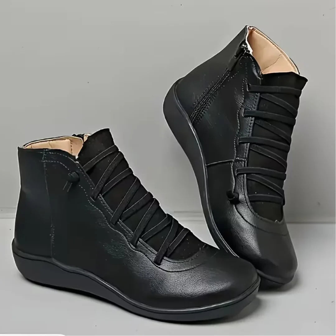 Tara | Casual Lace-Up Ankle Boots