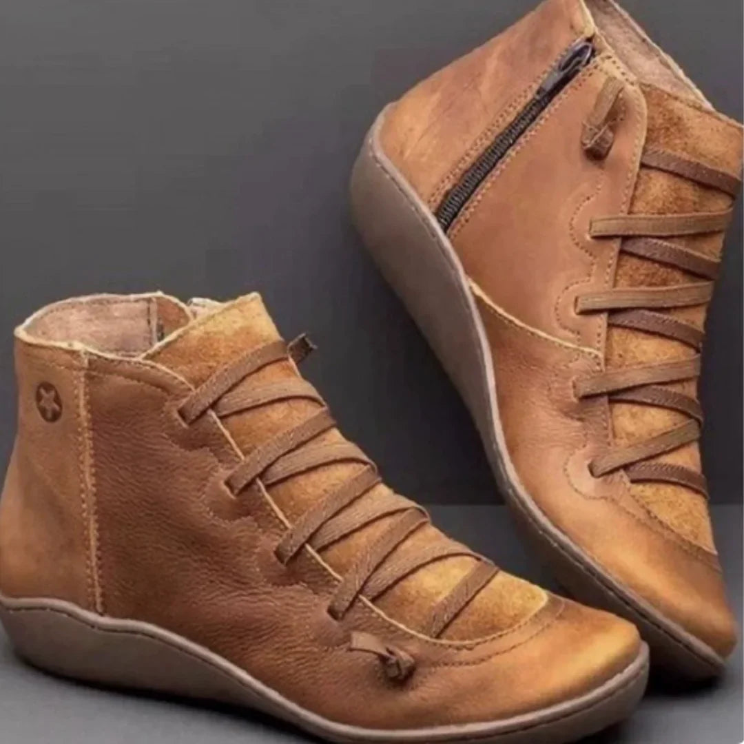 Tara | Casual Lace-Up Ankle Boots