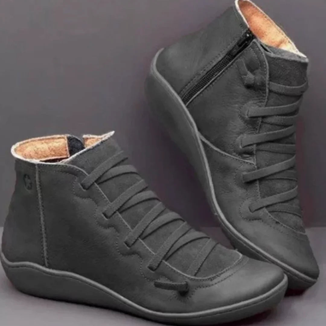 Tara | Casual Lace-Up Ankle Boots