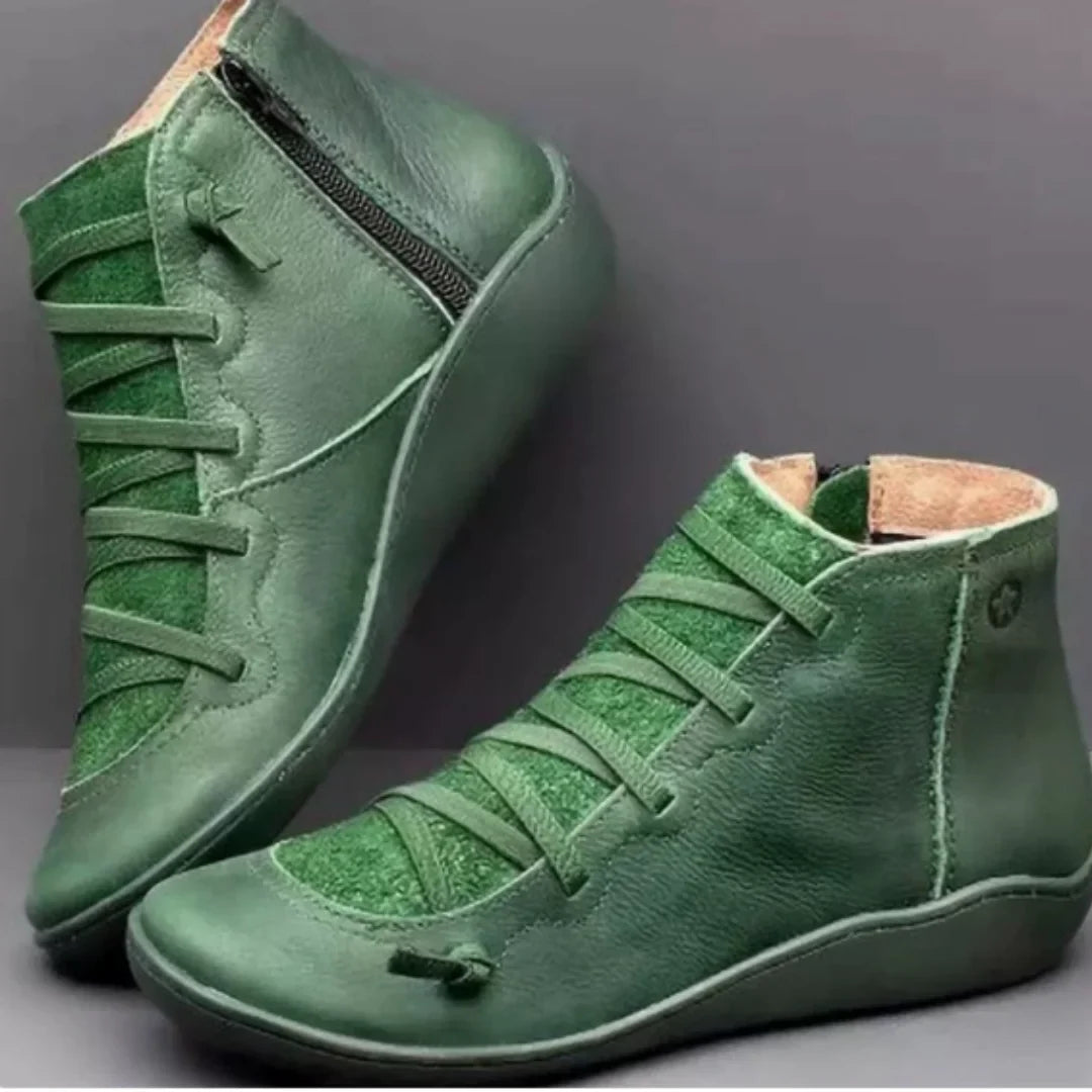 Tara | Casual Lace-Up Ankle Boots