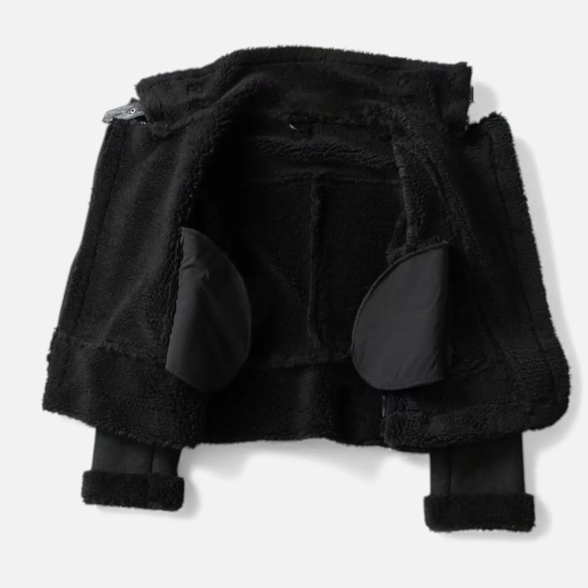 Women's Suede Faux-Shearling Belted Aviator Jacket | Winter for Cold-Weather