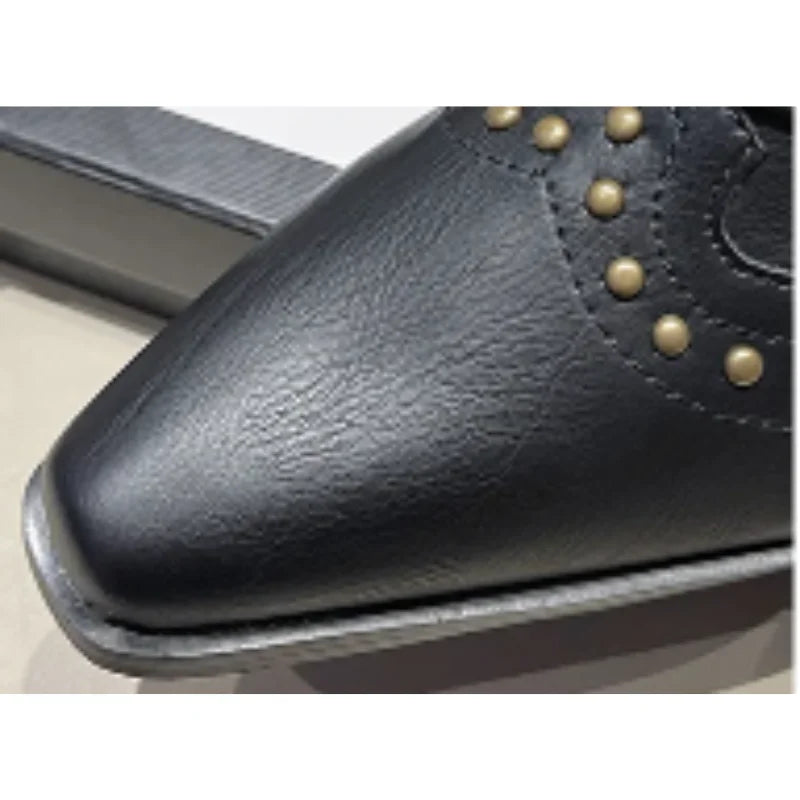 Stella | Studded Western Mid-Calf Boots