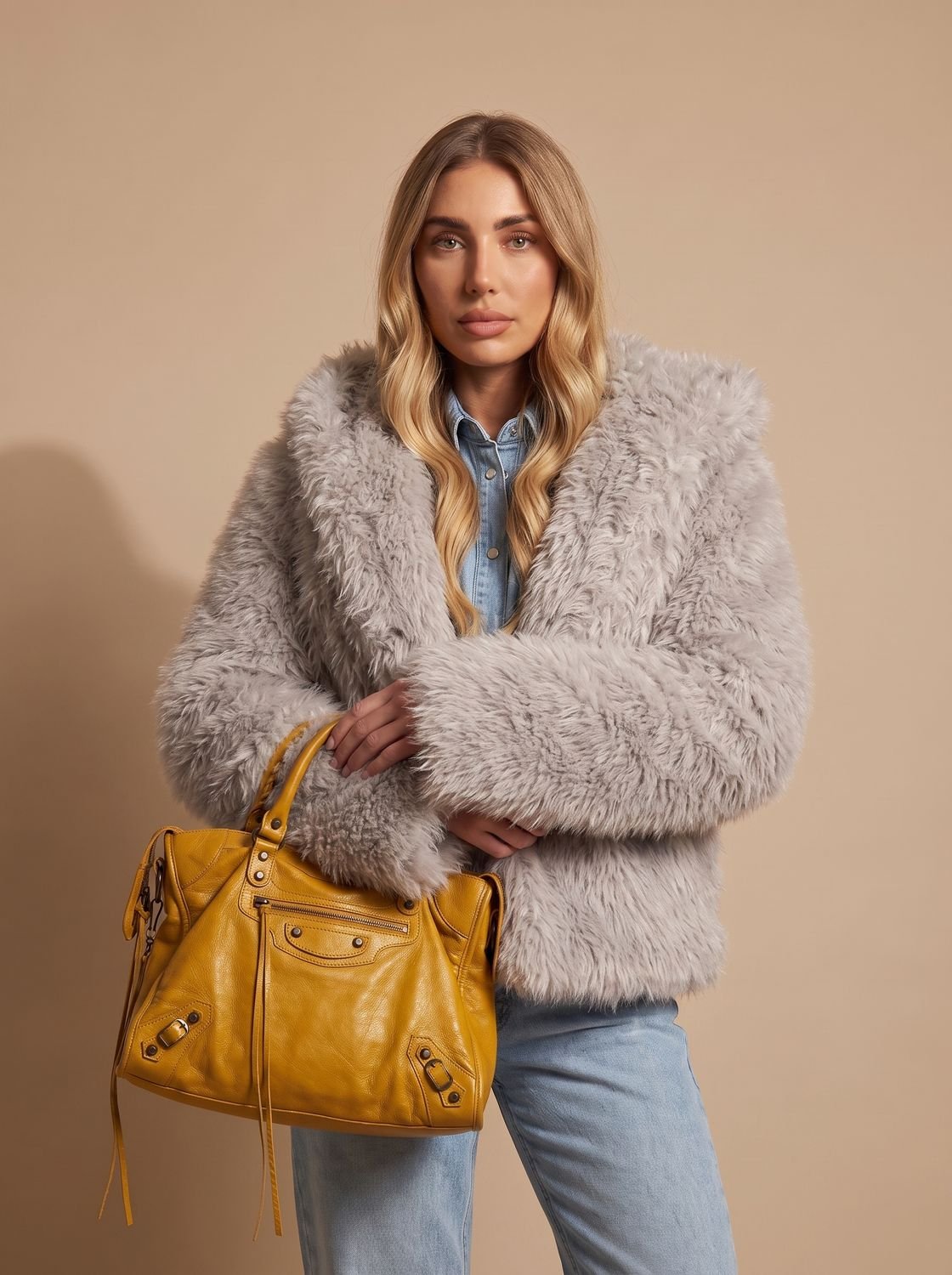 Josie | Shaggy Oversized Faux Fur Winter Coat