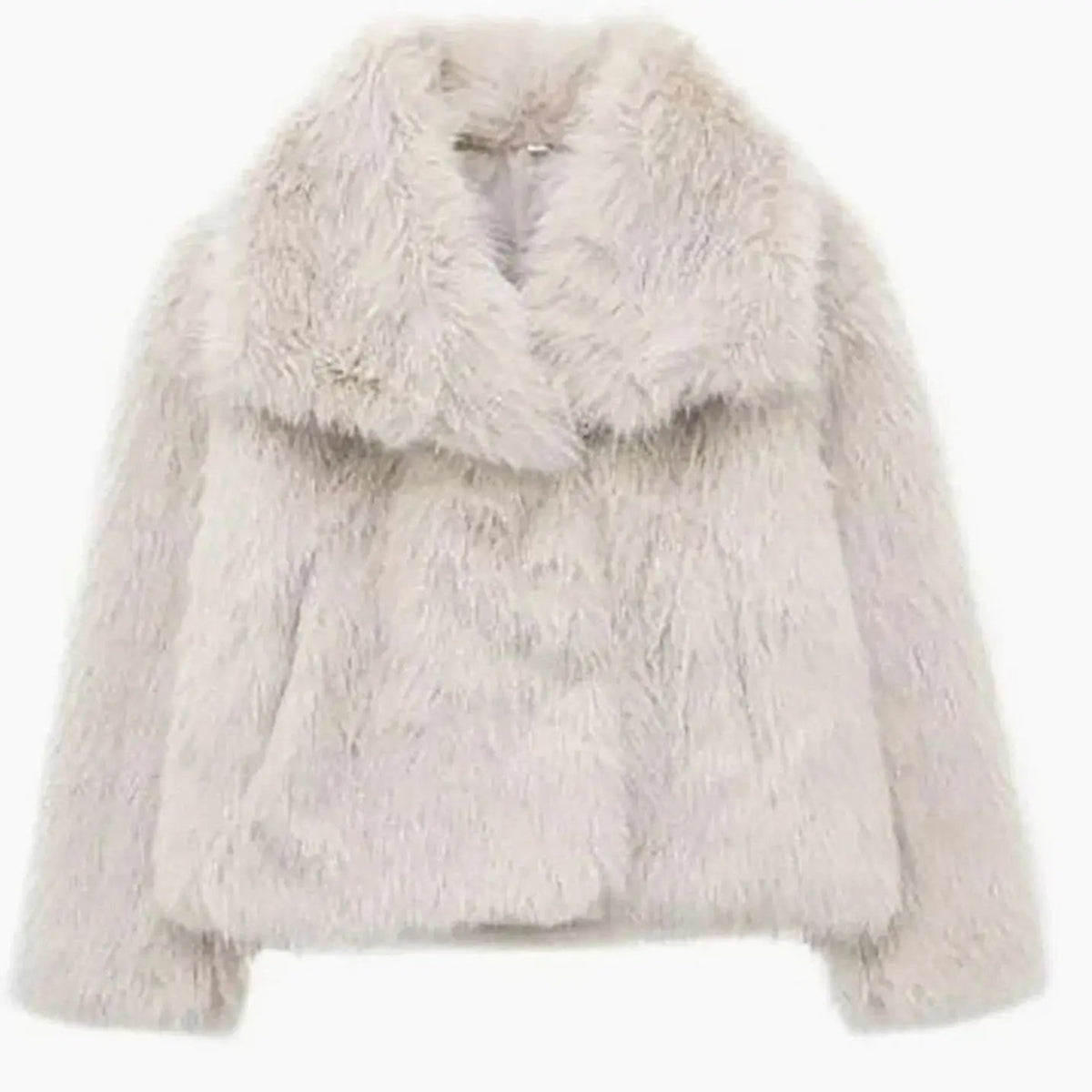 Romy | Cropped Faux Fur Jacket