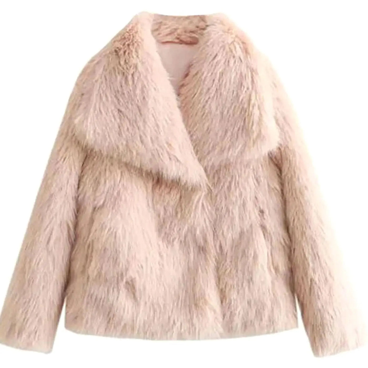 Romy | Cropped Faux Fur Jacket