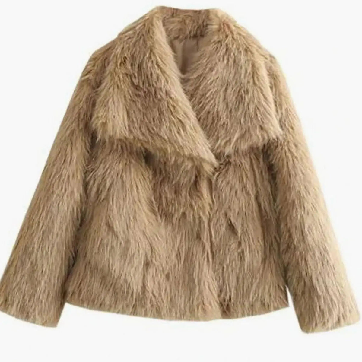 Romy | Cropped Faux Fur Jacket