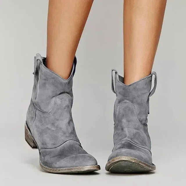 Corinne | Distressed Fringe Cowboy Boots