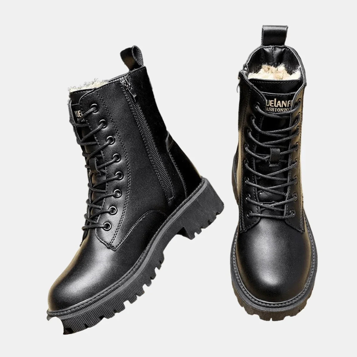 Luna | Cosy Combat Ankle Boots