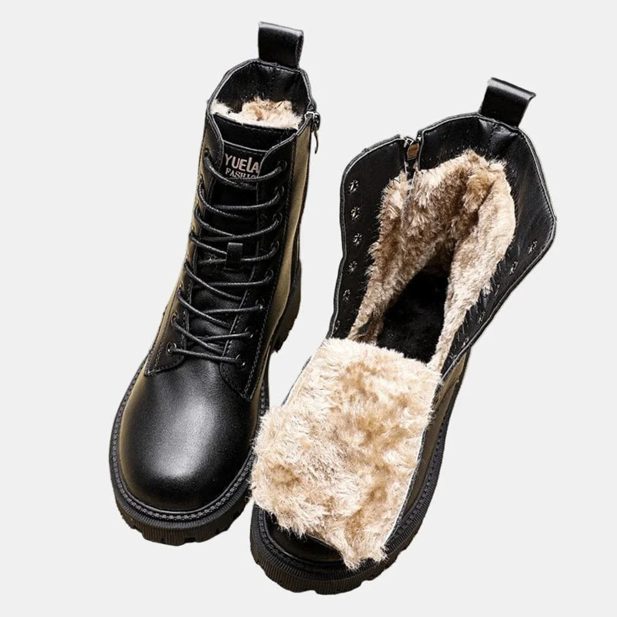 Luna | Cosy Combat Ankle Boots