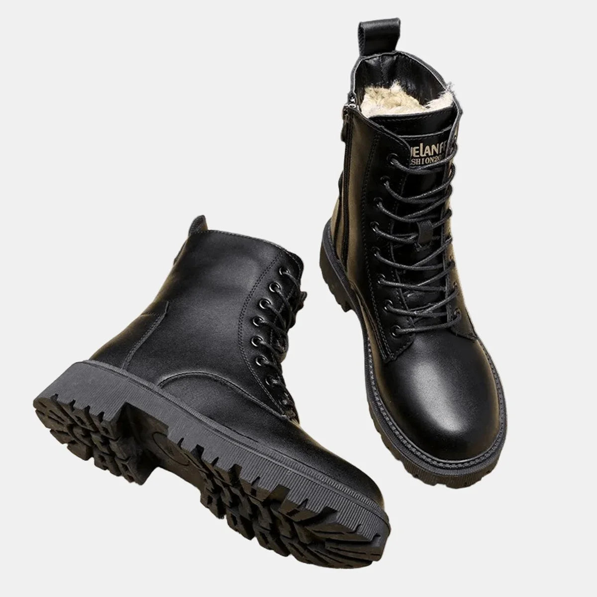 Luna | Cosy Combat Ankle Boots