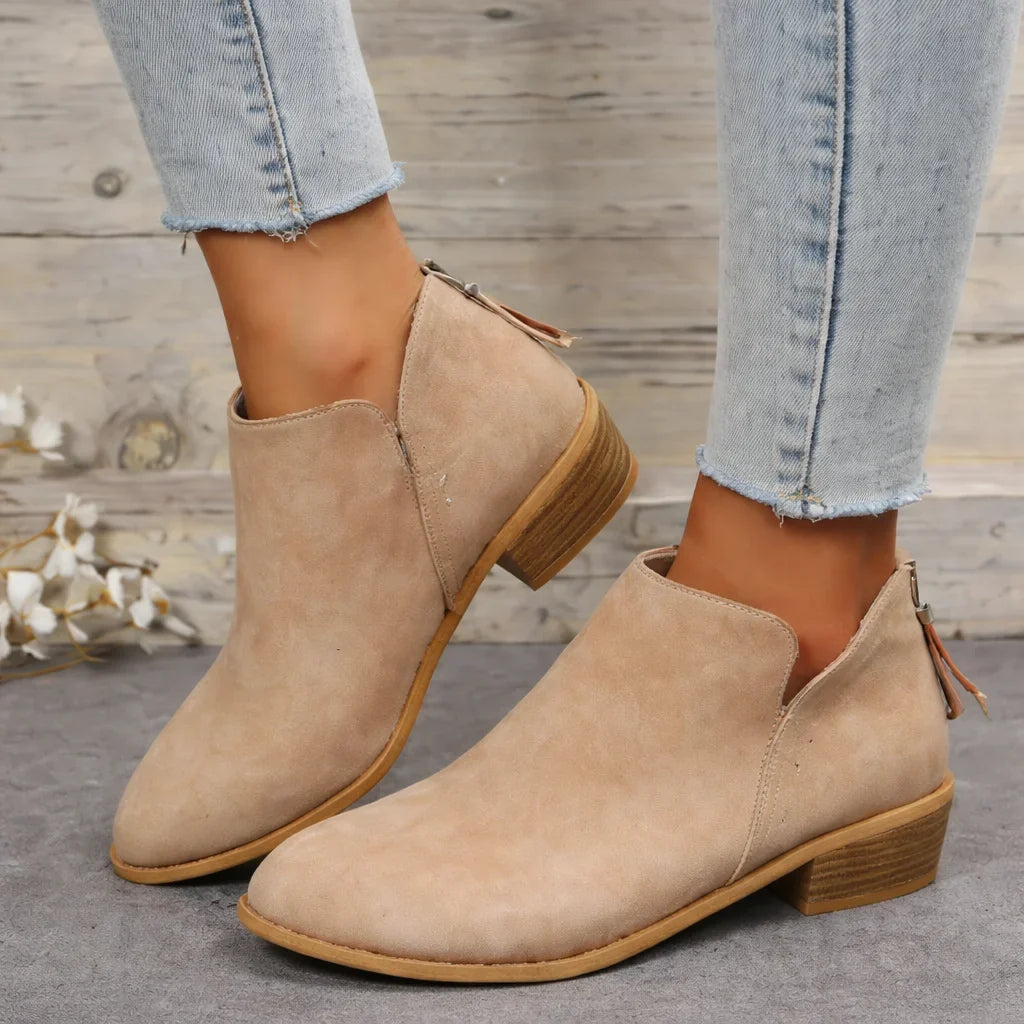 Daphne | Elegant Pointed Toe Mid-Calf Boots