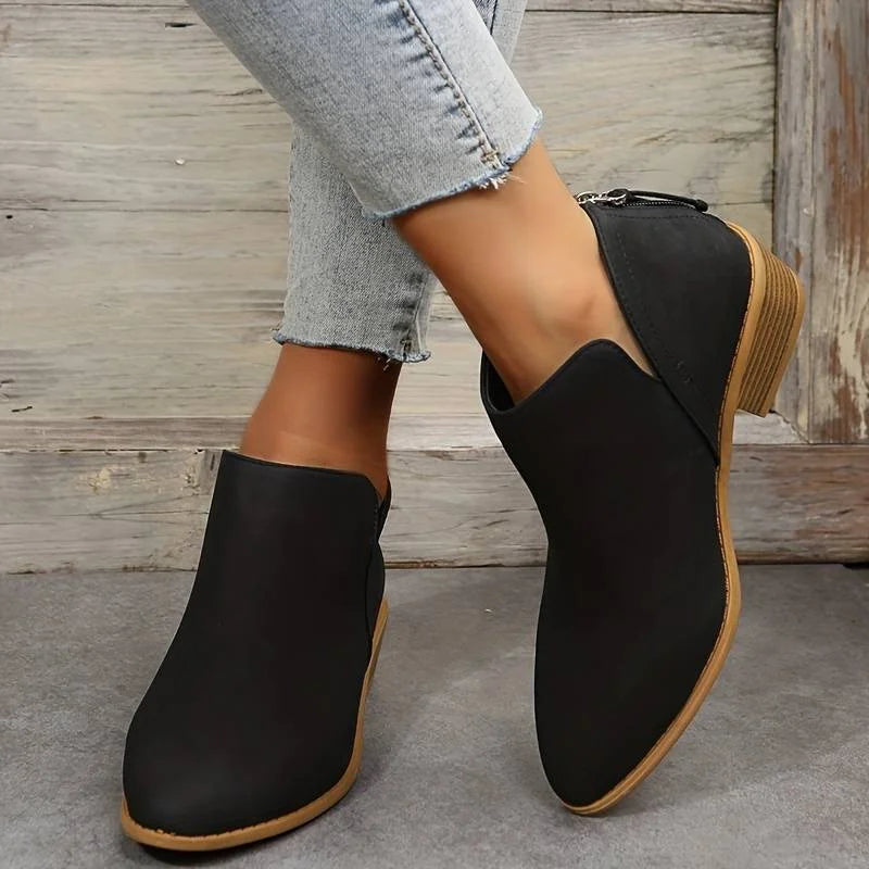 Daphne | Elegant Pointed Toe Mid-Calf Boots