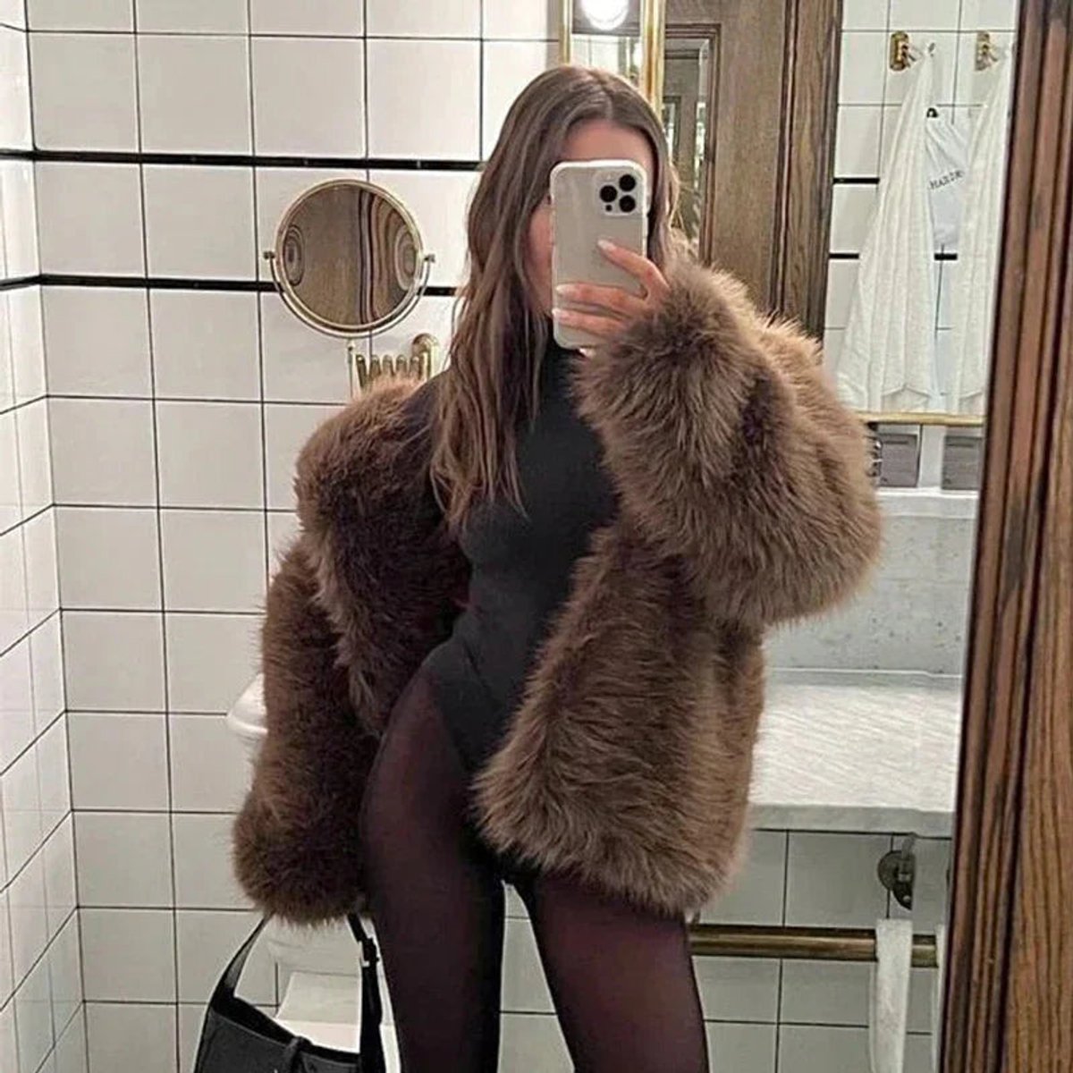 Alice | Oversized Teddy Women's Faux Fur Jacket for Winter