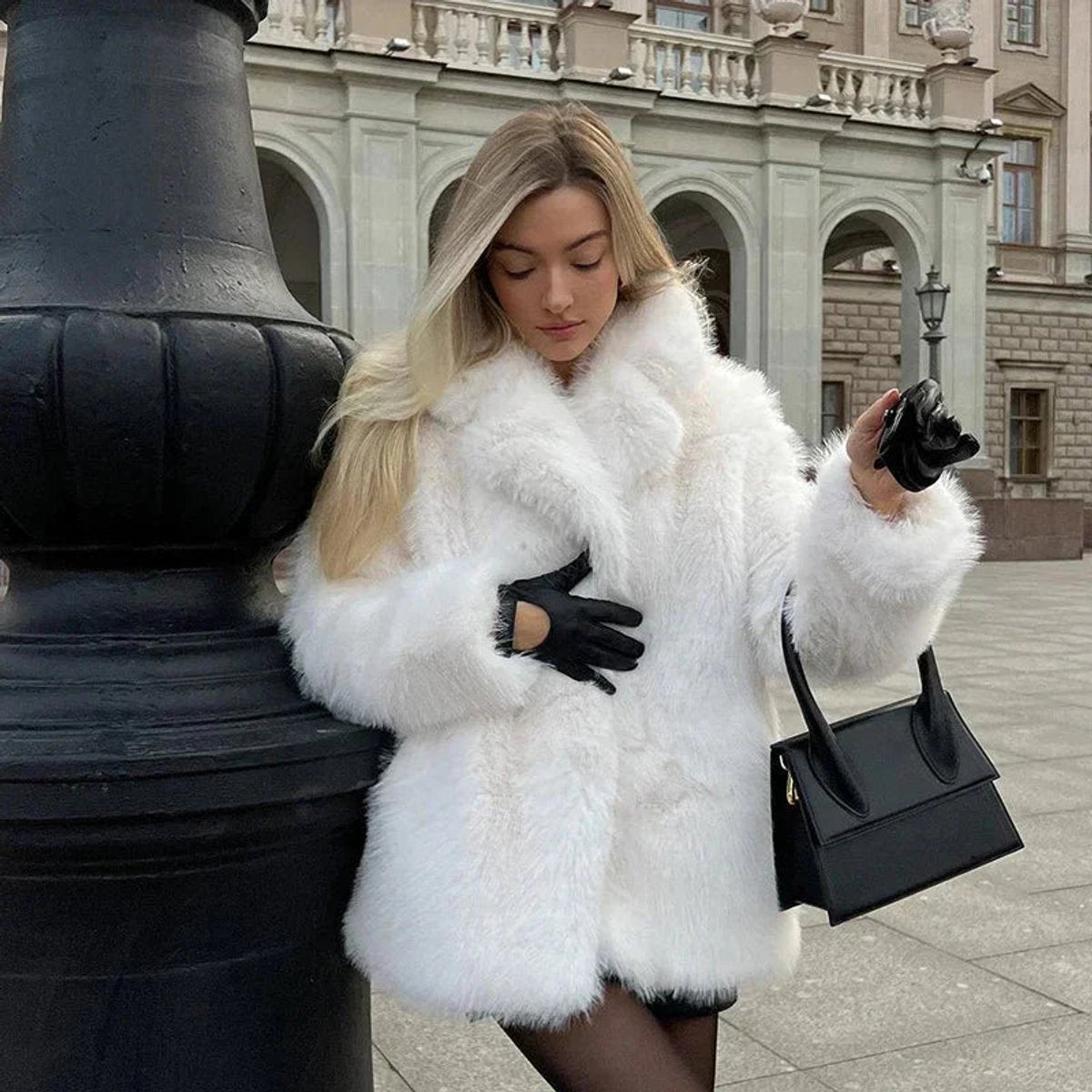Alice | Oversized Teddy Women's Faux Fur Jacket for Winter