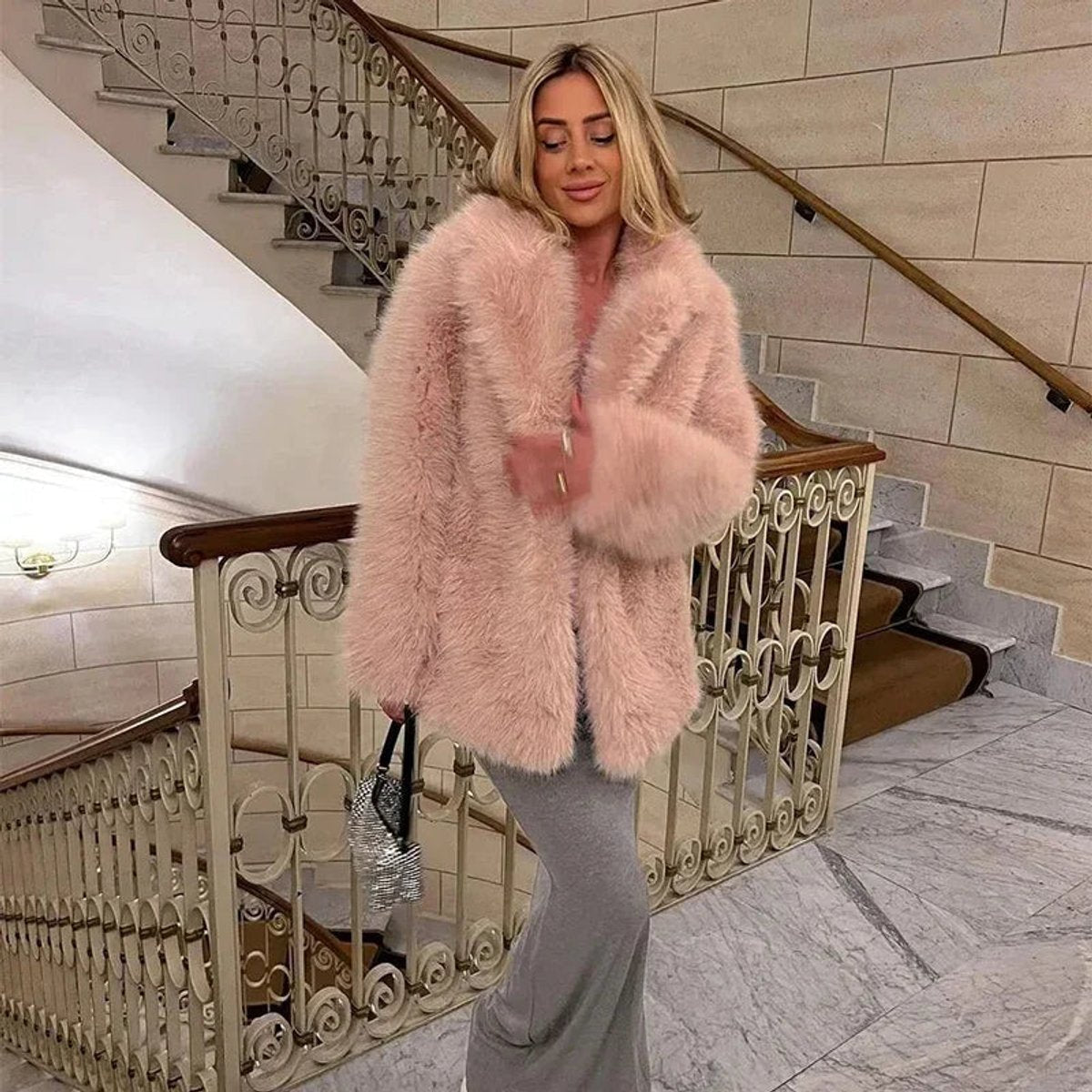 Alice | Oversized Teddy Women's Faux Fur Jacket for Winter