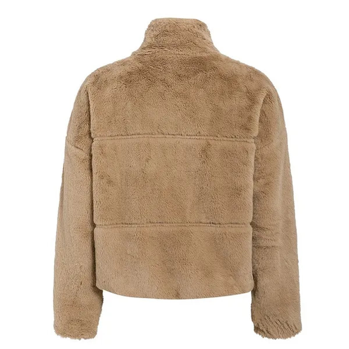 Nora | Fluffy Zip-Up Short Women's Faux Fur Coat for Winter