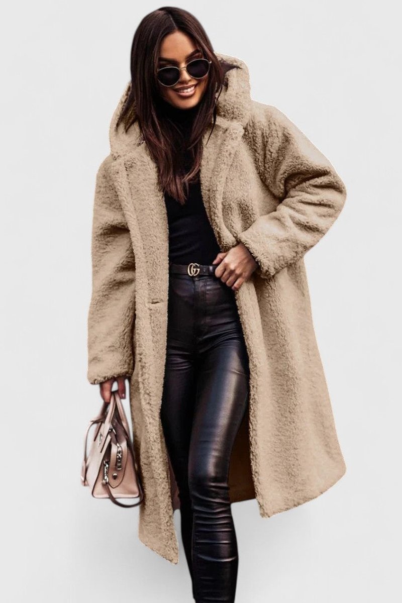 Winnifred | Longline Teddy Fleece Oversized Coat