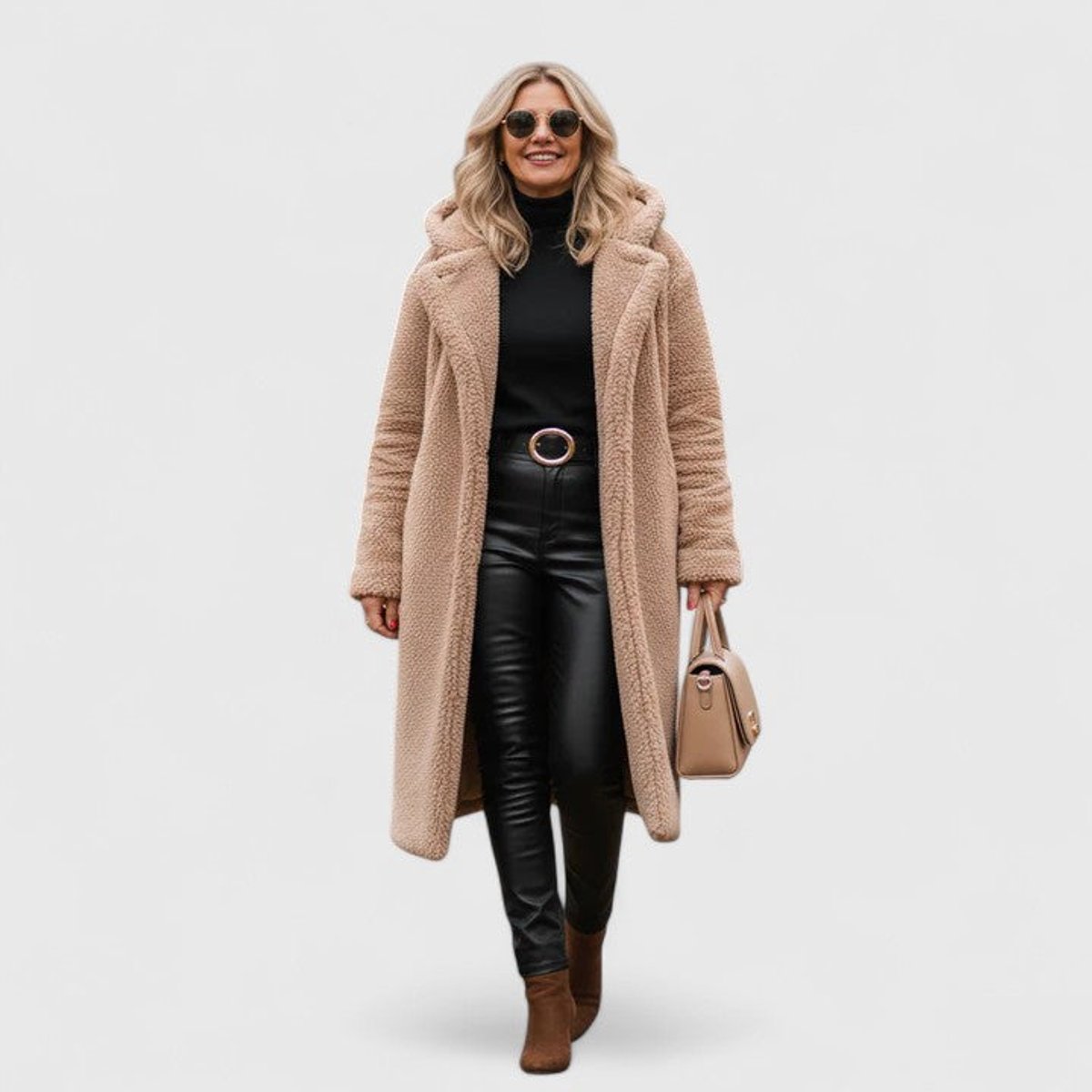 Winnifred | Longline Teddy Fleece Oversized Coat