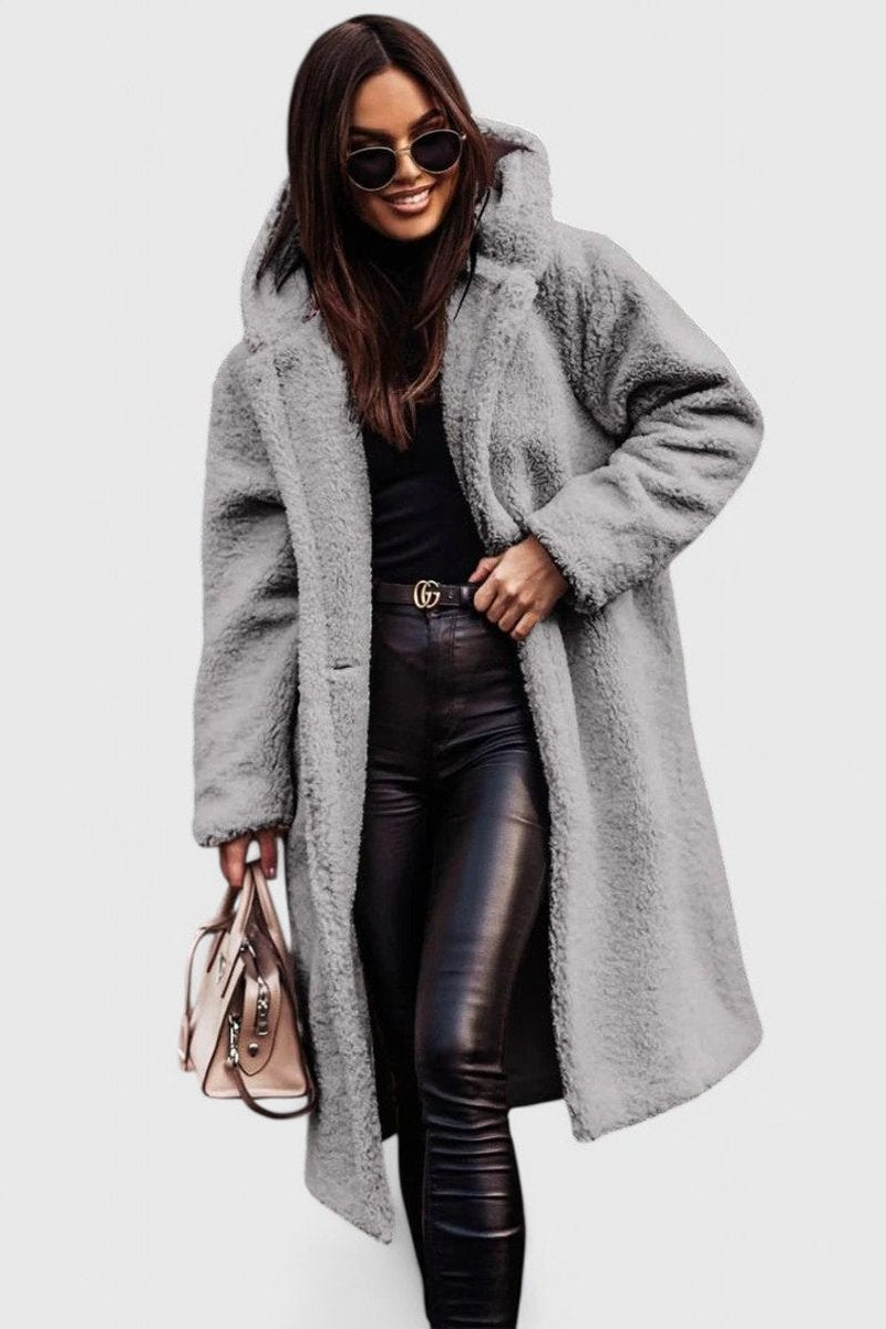 Winnifred | Longline Teddy Fleece Oversized Coat