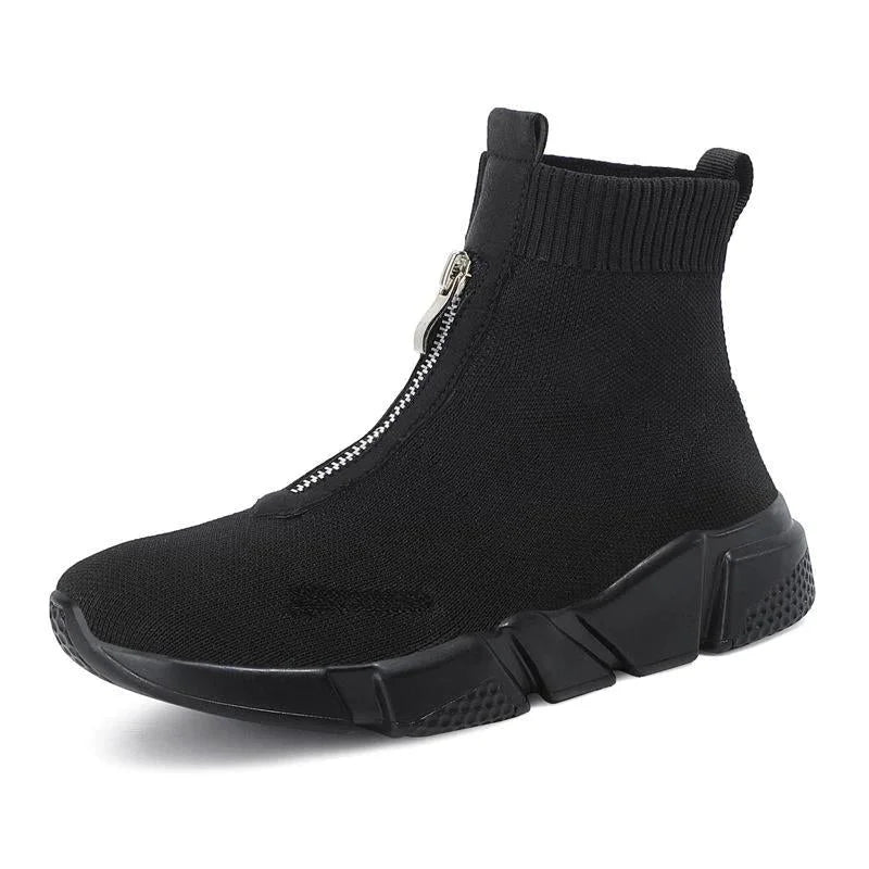 Zelda | Sleek Knit Sock Ankle Boots