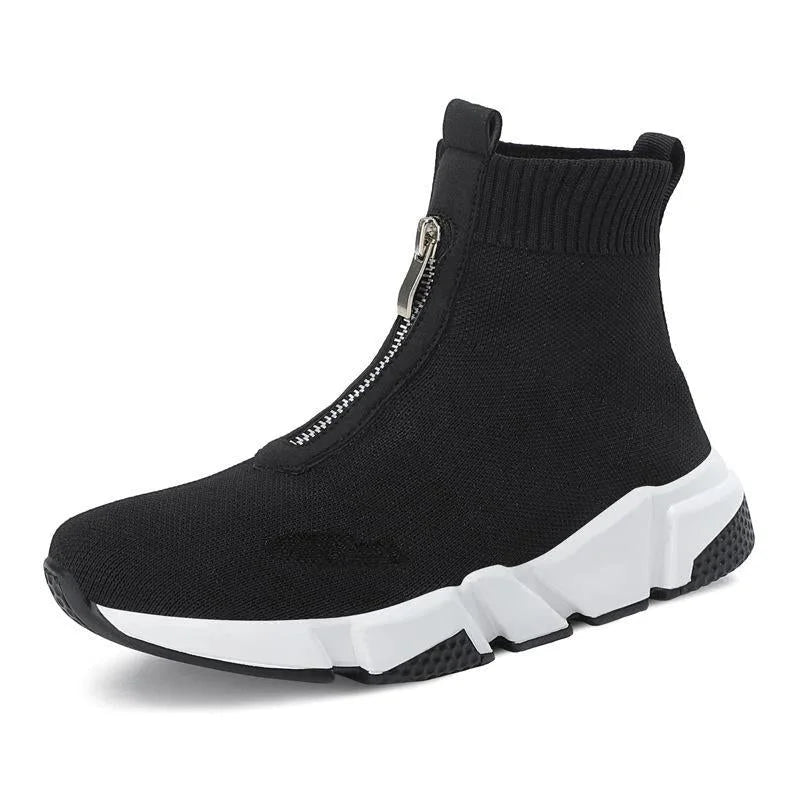 Zelda | Sleek Knit Sock Ankle Boots