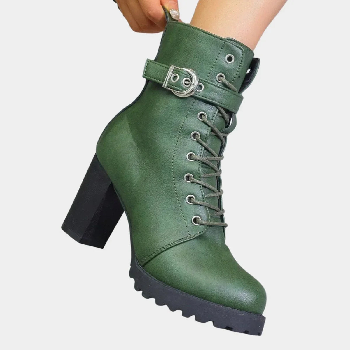 Fiona | Rugged Combat Ankle Boots
