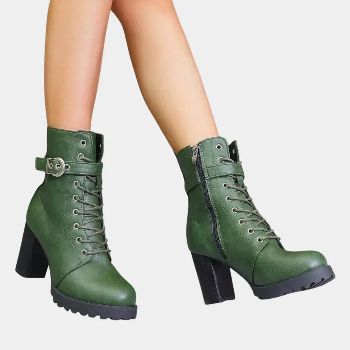 Fiona | Rugged Combat Ankle Boots