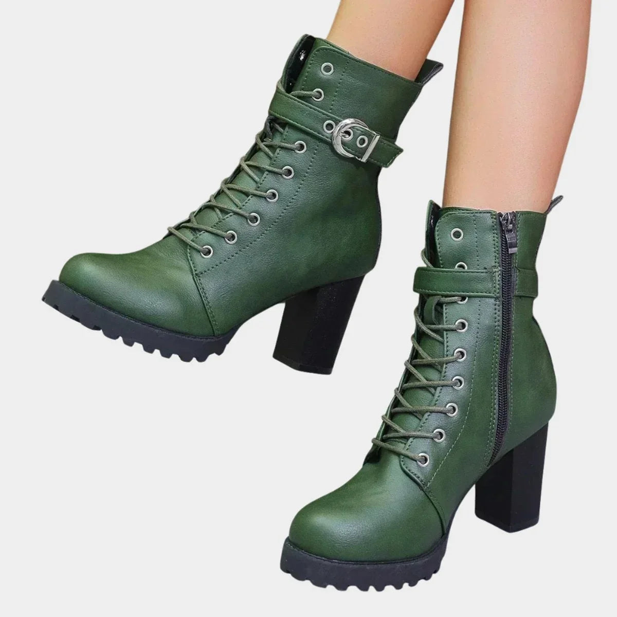 Fiona | Rugged Combat Ankle Boots