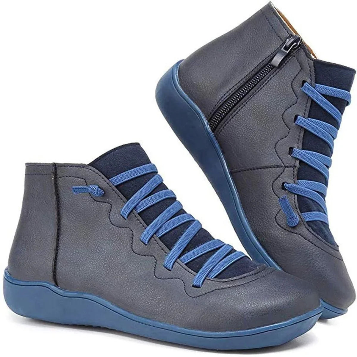 Marisol | Flat Lace-Up Ankle Boots
