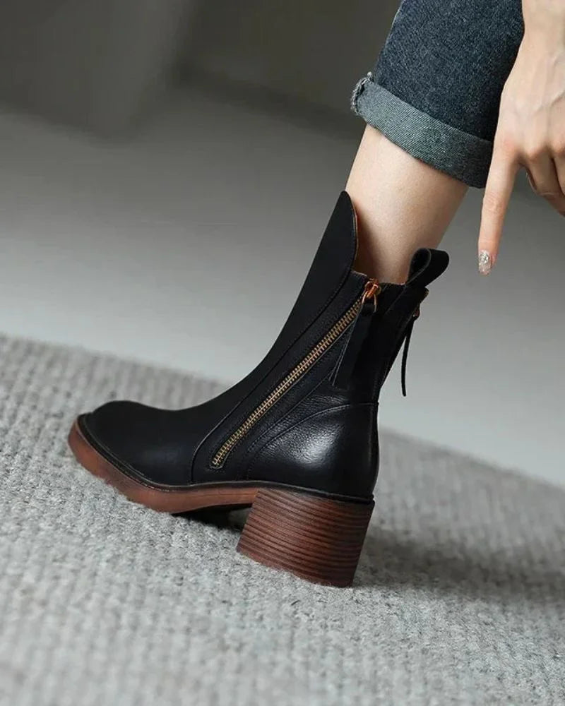 Carmen | Classic Block Heel Ankle Boots