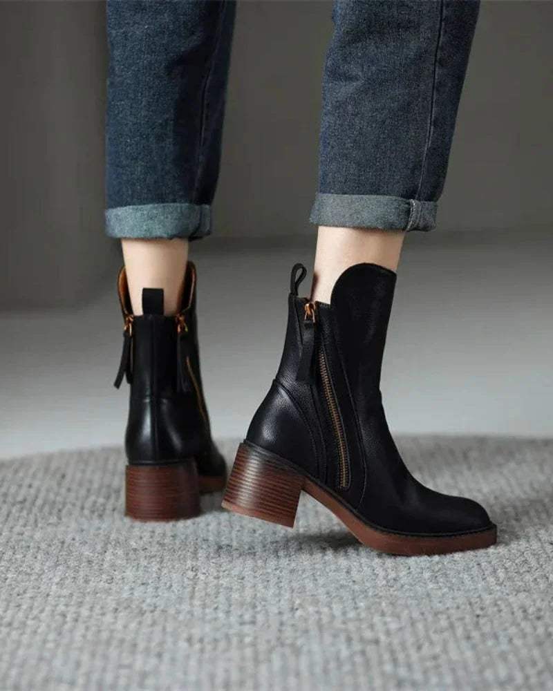 Carmen | Classic Block Heel Ankle Boots