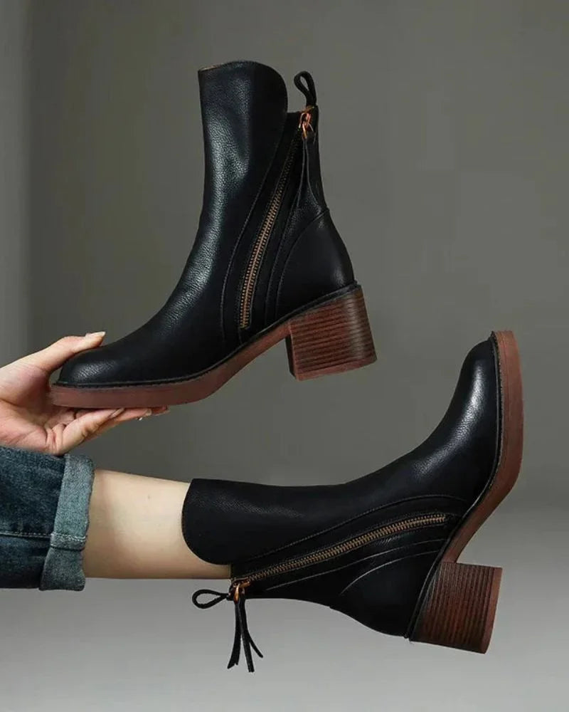 Carmen | Classic Block Heel Ankle Boots