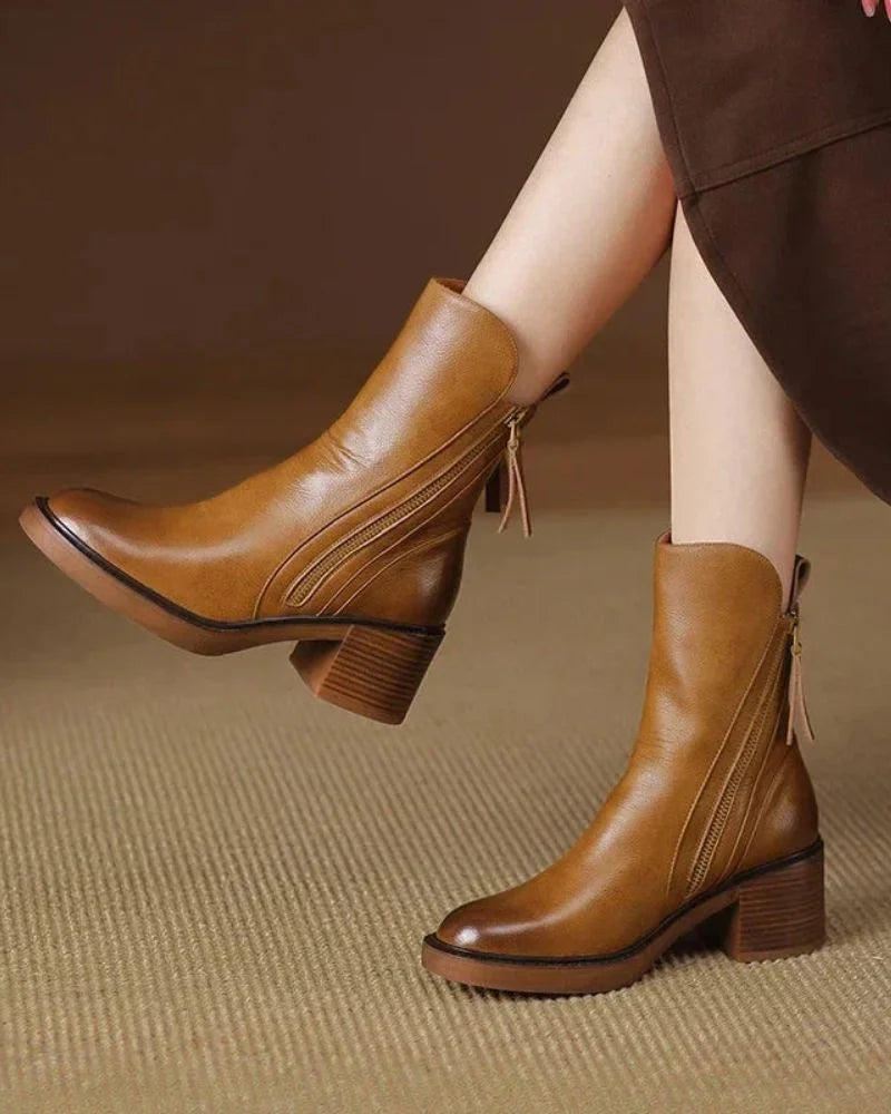 Carmen | Classic Block Heel Ankle Boots