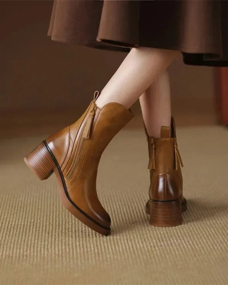 Carmen | Classic Block Heel Ankle Boots