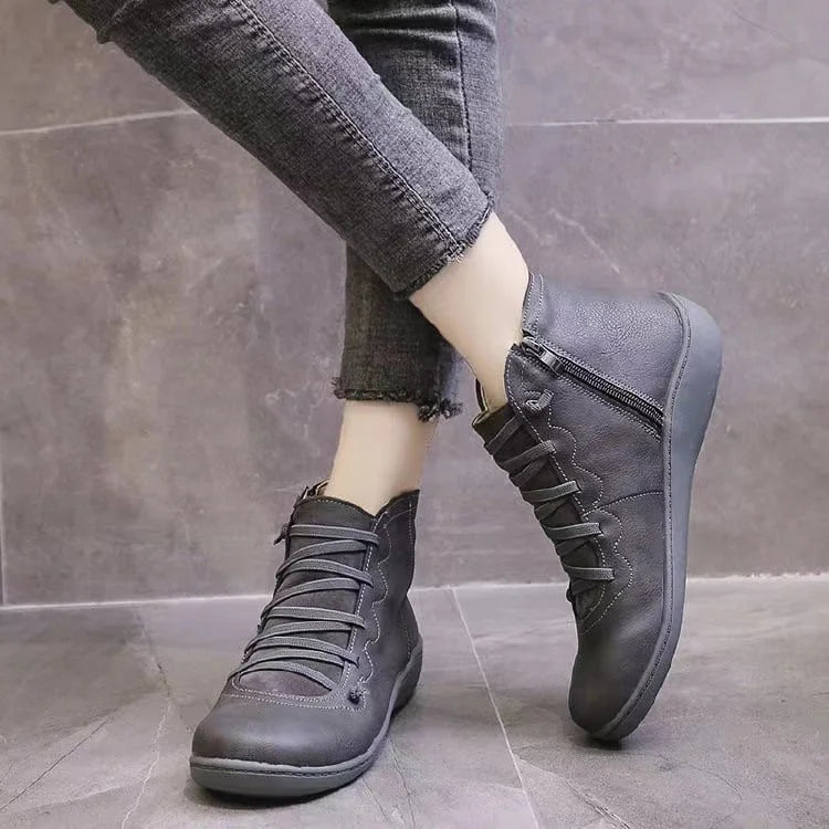 Eva | Comfort Lace-Up Ankle Boots