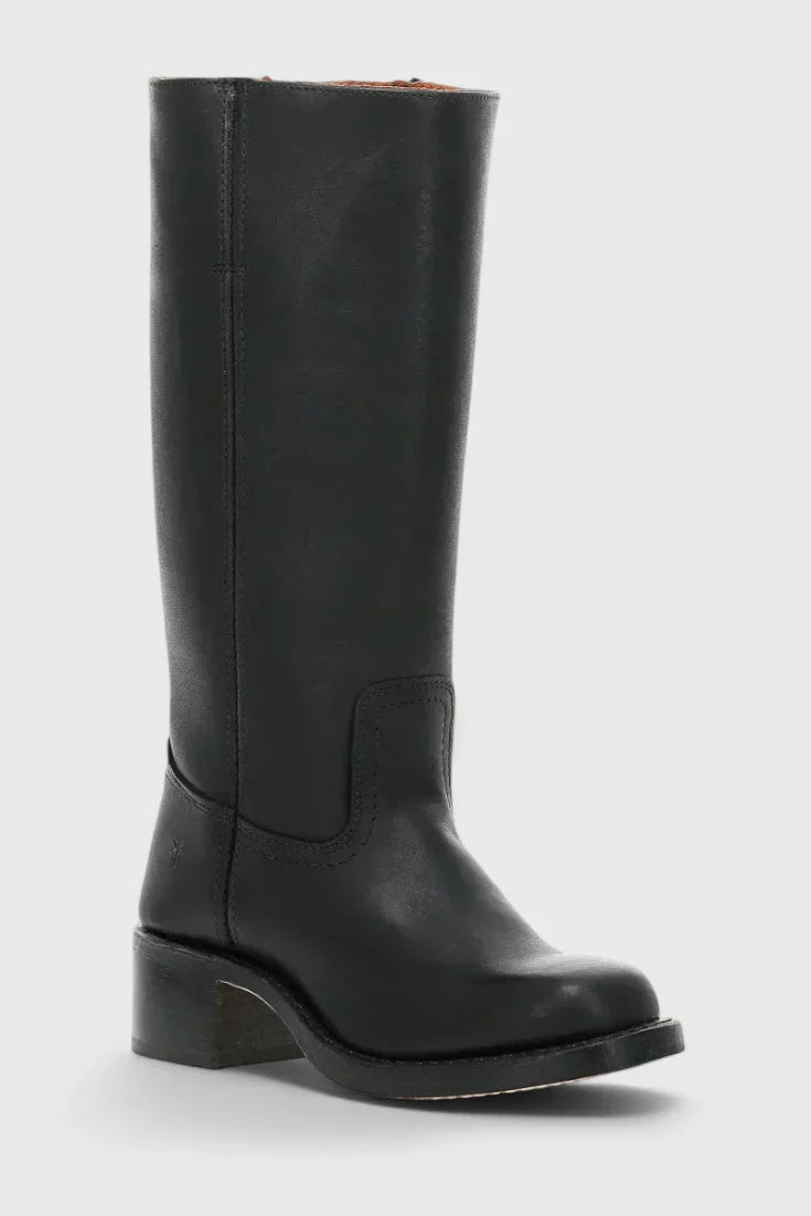 Noelle | Leather Western-Style Women Mid-Calf Boots for Winter