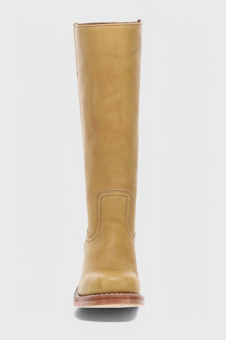 Noelle | Leather Western-Style Women Mid-Calf Boots for Winter