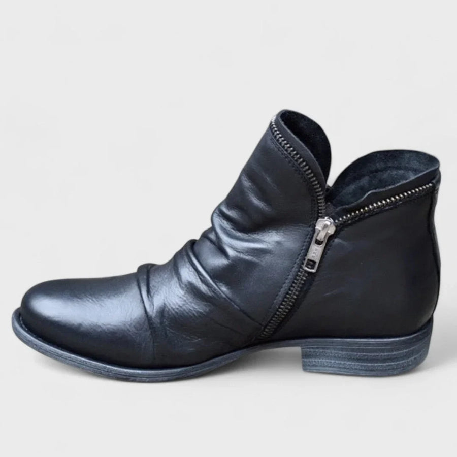 Sophie | Orthopedic Ruched Ankle Boots