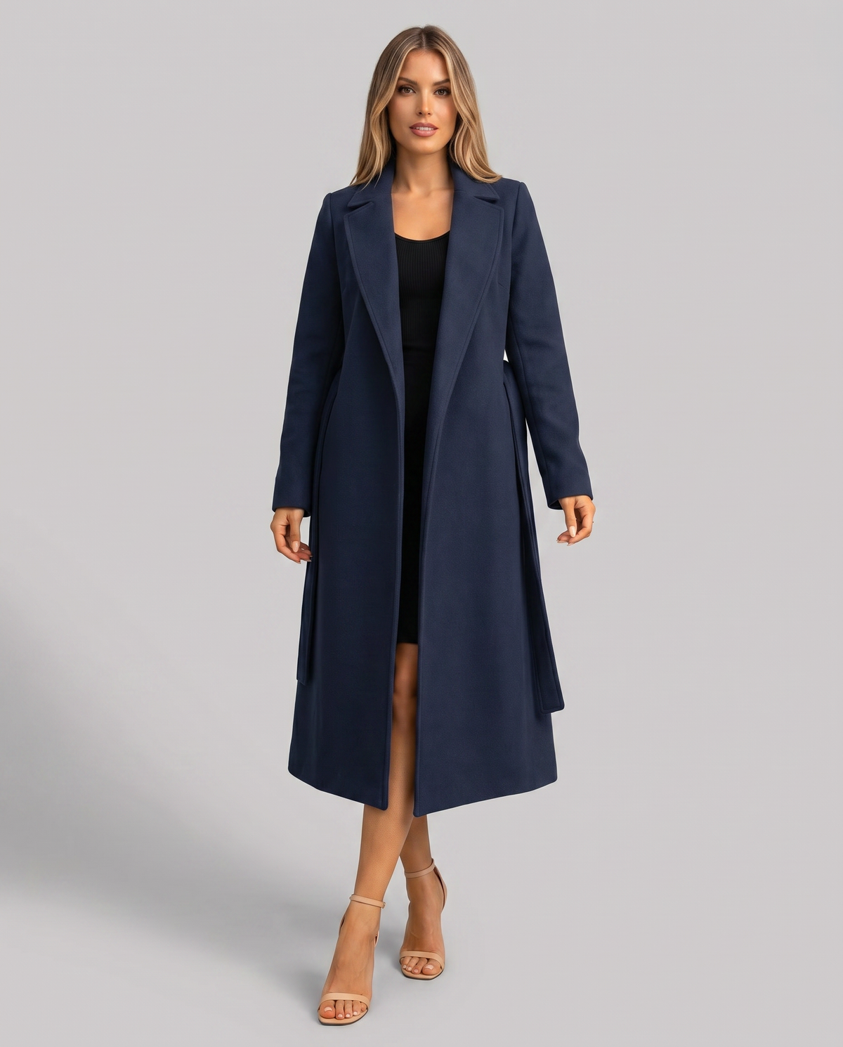Elowyn | Longline Belted Wrap Trench Coat for Fall