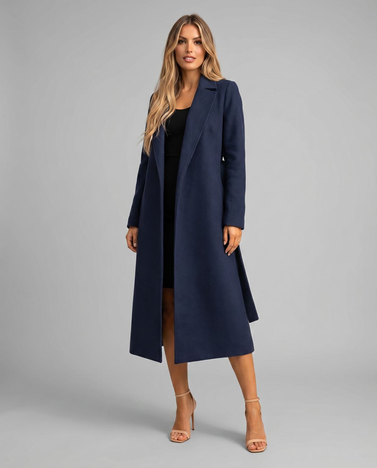Elowyn | Longline Belted Wrap Trench Coat for Fall