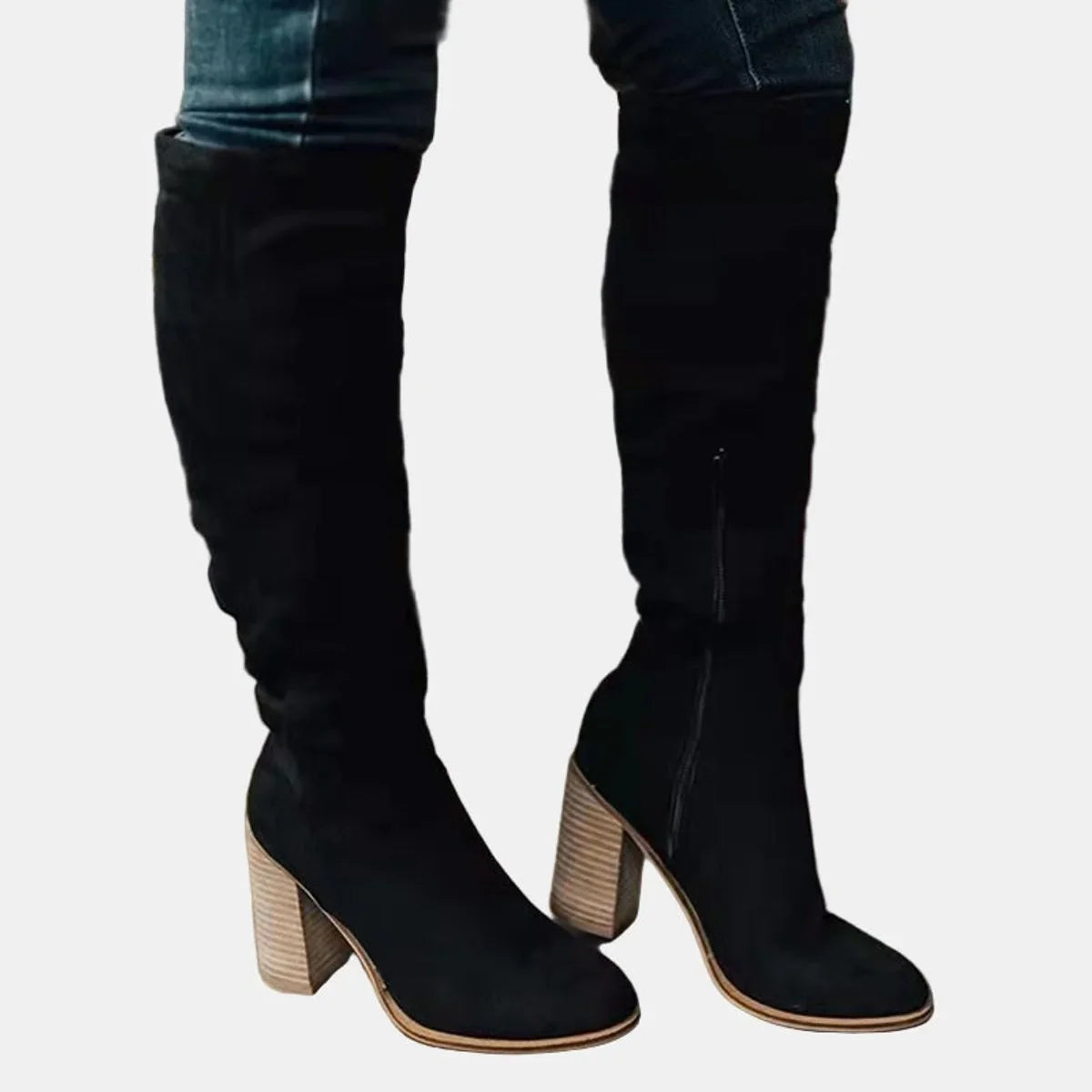 Saskia | Cushioned Women Over-the-Knee Boots for Winter