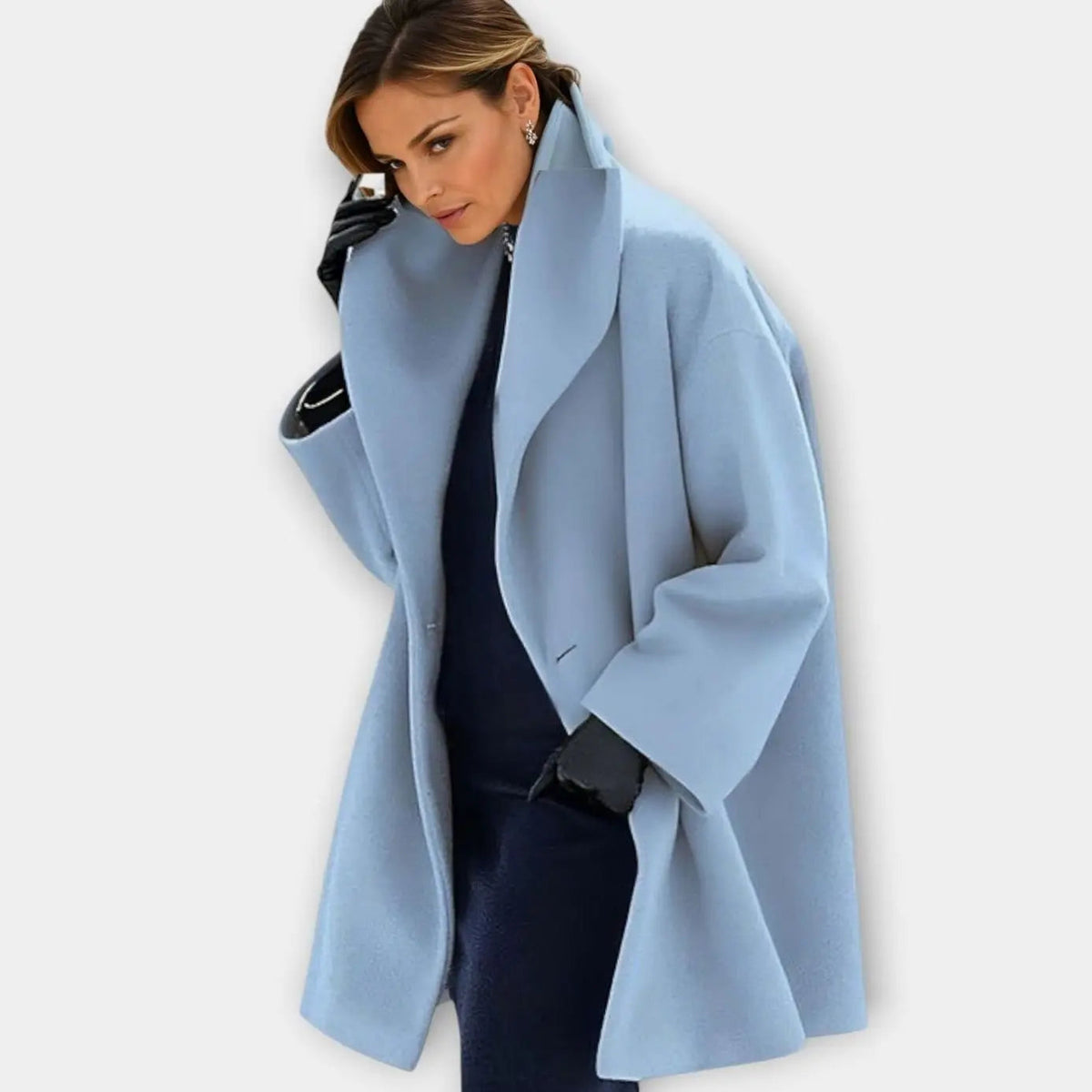 Tavira | Oversized Wide-Collar Winter Coat for Cold-Weather