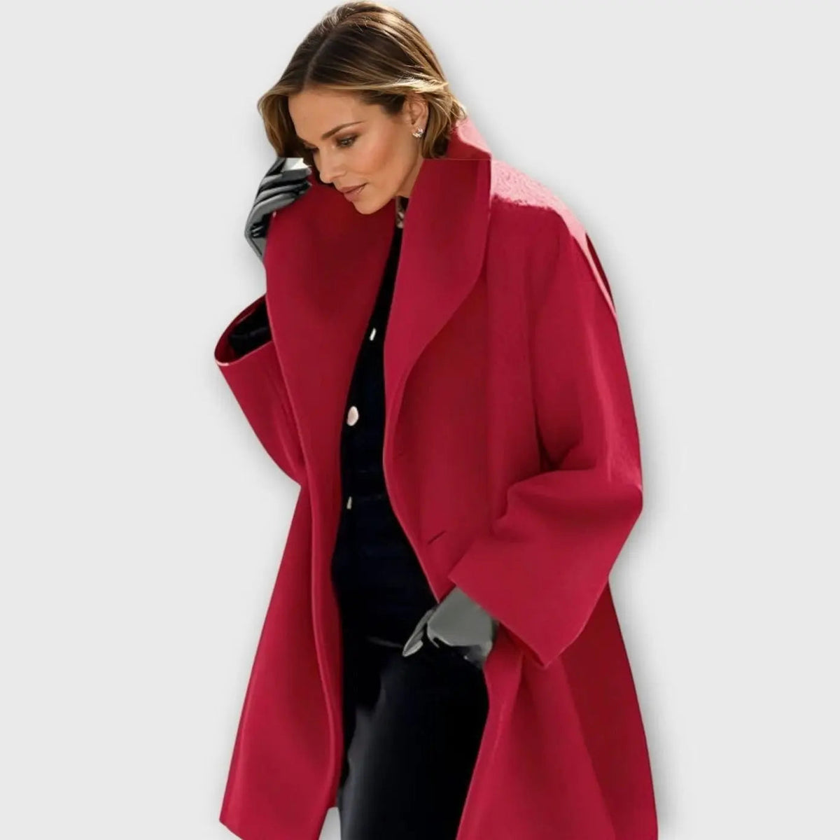 Tavira | Oversized Wide-Collar Winter Coat for Cold-Weather