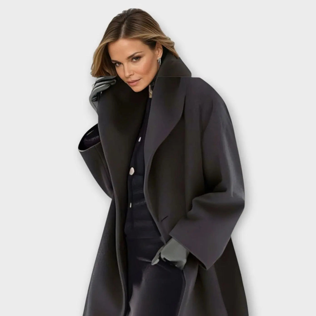 Tavira | Oversized Wide-Collar Winter Coat for Cold-Weather